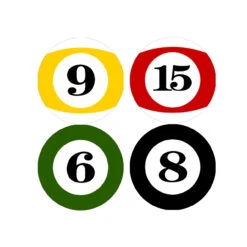 HTI-Line Billard Untersetzer 4-tlg