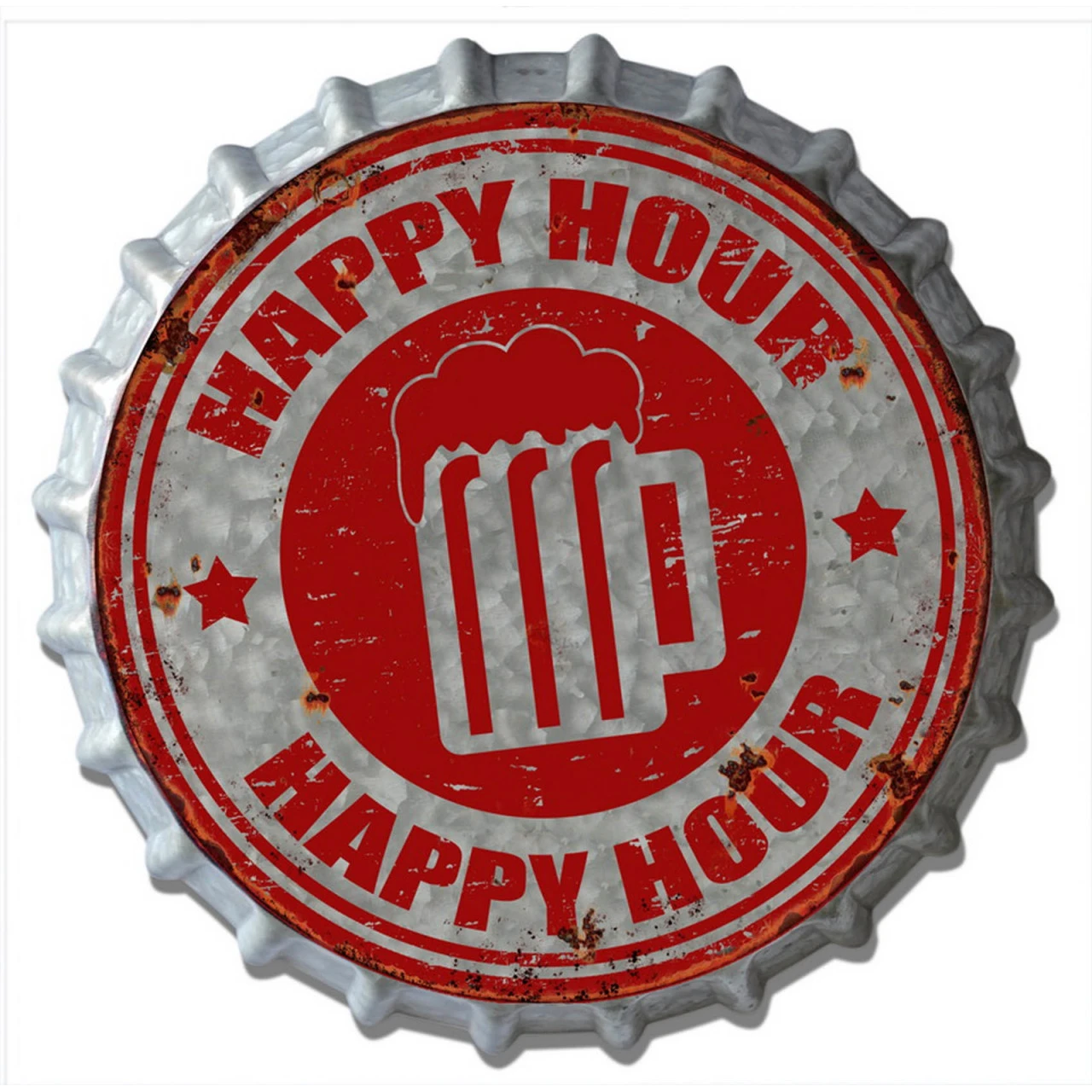 HTI-Line Happy Blechschild 3 HTI-Line Happy Blechschild