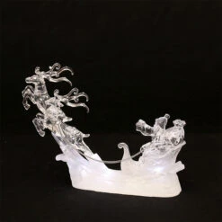 SIGRO Santa Mit Rentierschlitten LED Szene