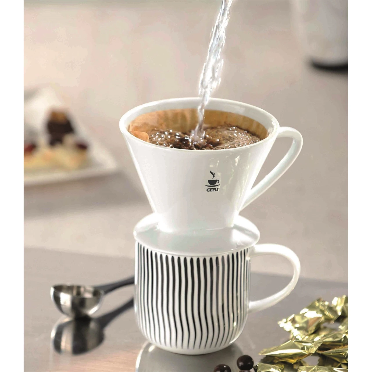 GEFU Sandro Porzellan-Kaffeefilter, Grösse 2 4 GEFU Sandro Porzellan-Kaffeefilter, Grösse 2 – Bild 2