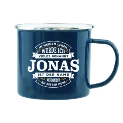 HTI-Living Jonas Echter Kerl Emaille Becher