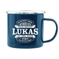 HTI-Living Lukas Echter Kerl Emaille Becher