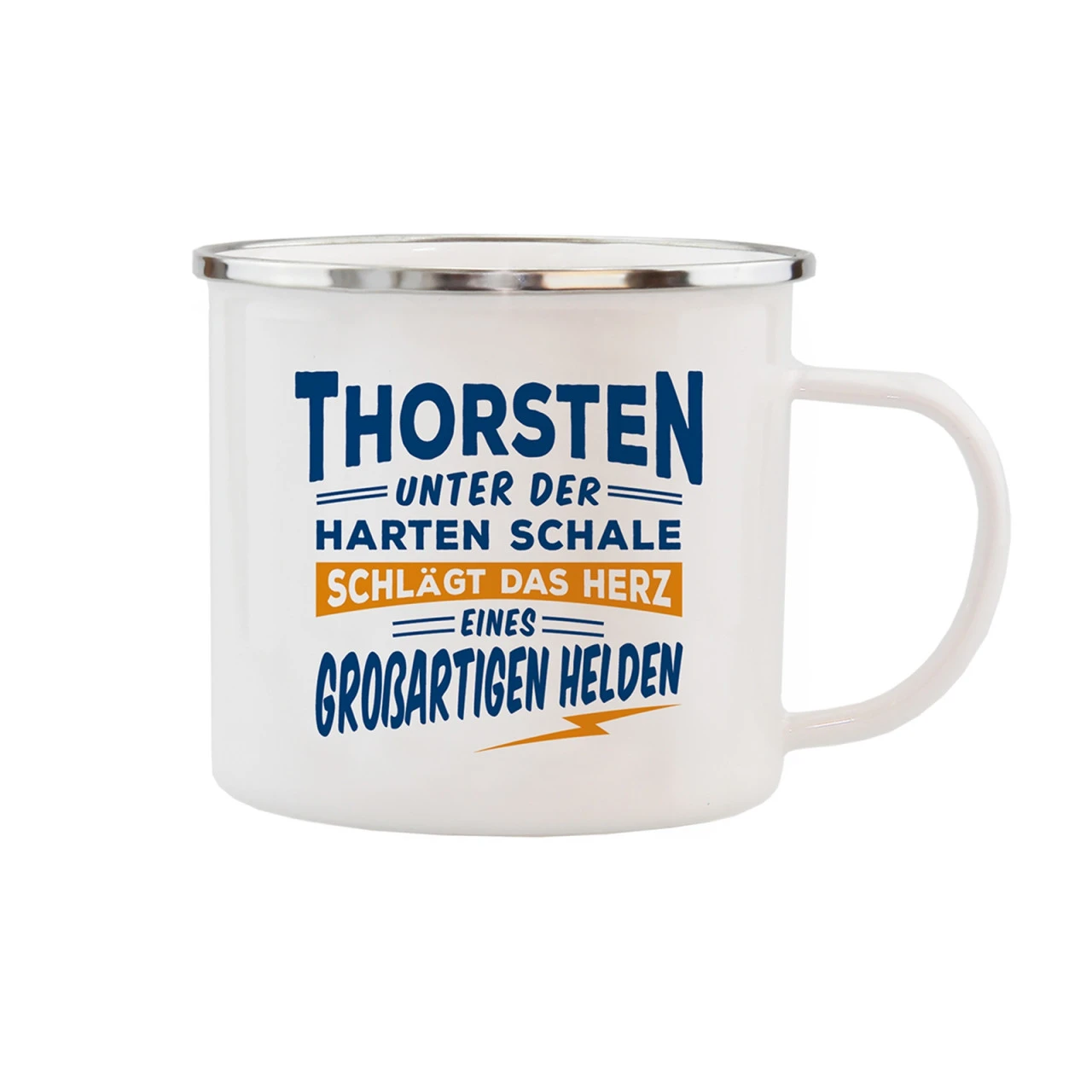HTI-Living Thorsten Echter Kerl Emaille Becher 3 HTI-Living Thorsten Echter Kerl Emaille Becher