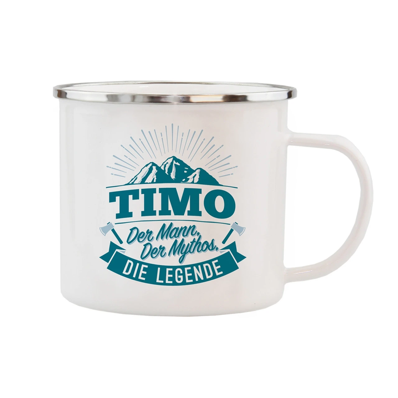 HTI-Living Timo Echter Kerl Emaille Becher 3 HTI-Living Timo Echter Kerl Emaille Becher
