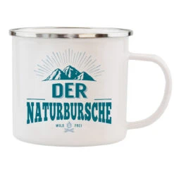 HTI-Living Naturbursche Echter Kerl Emaille Becher