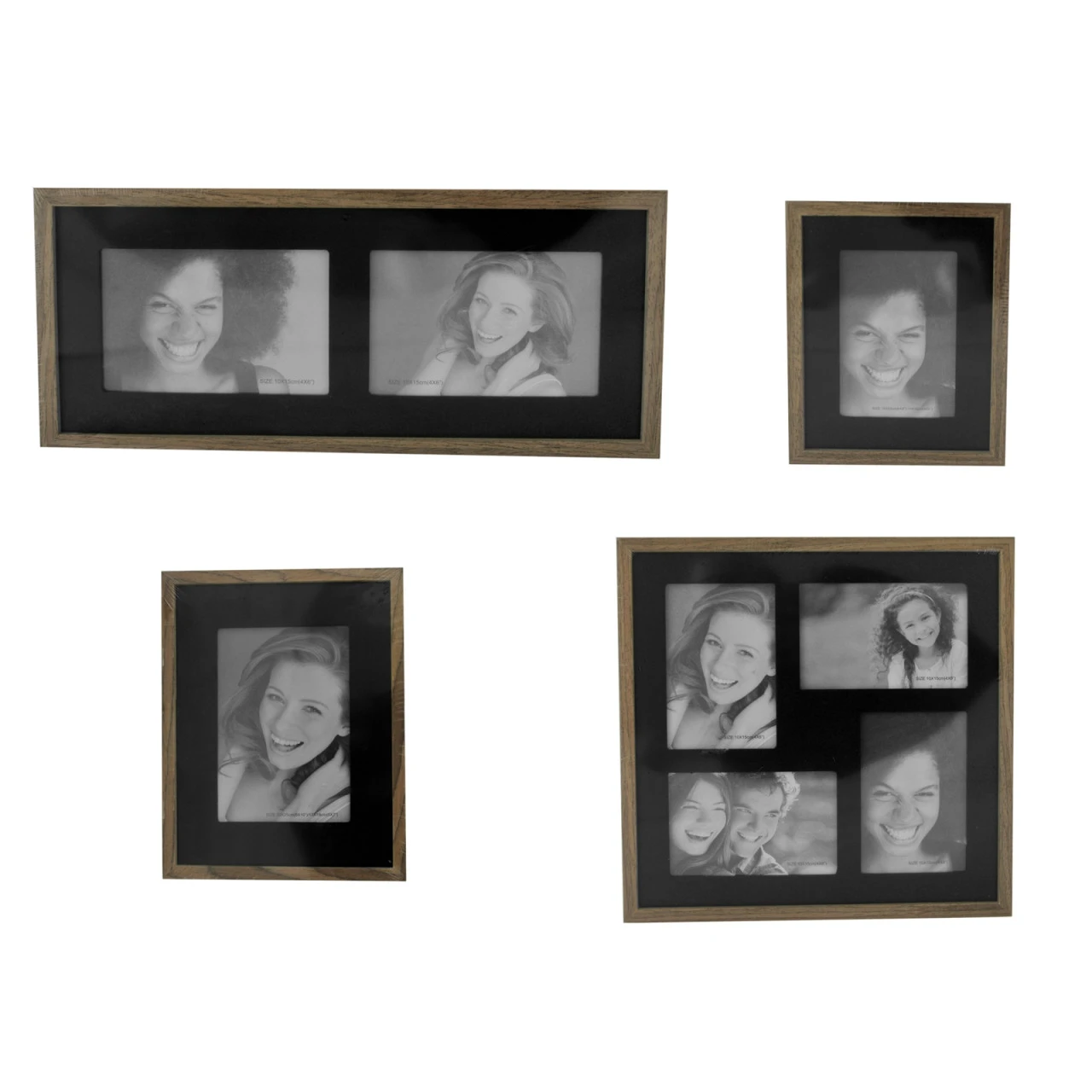 HTI-Line Fotogalerie Fotorahmen Bilderrahmenset 3 HTI-Line Fotogalerie Fotorahmen Bilderrahmenset