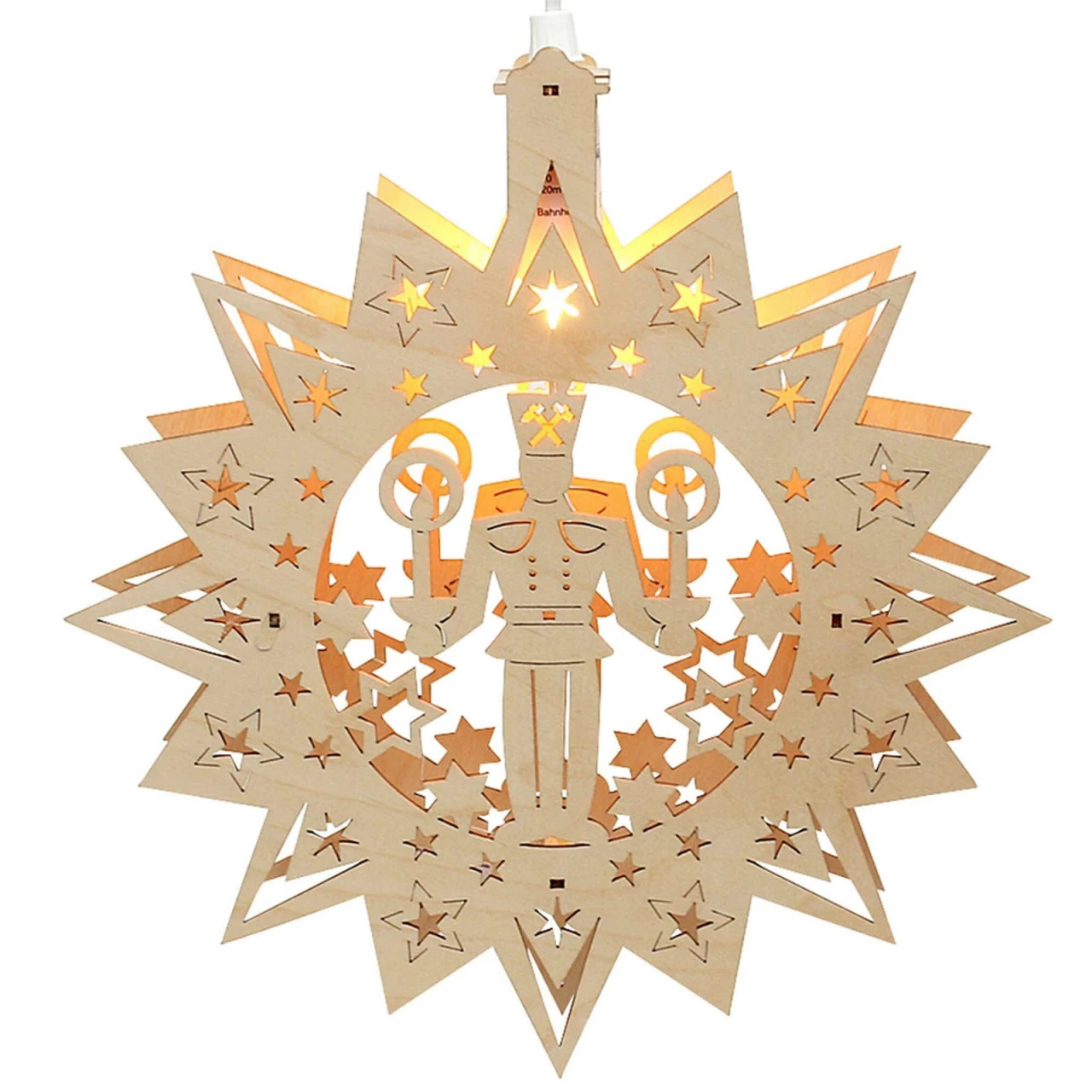 SIGRO Bergmann Holz Fensterbildstern 3 SIGRO Bergmann Holz Fensterbildstern