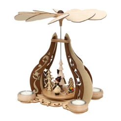 Sigro Schneemänner Teelicht-Pyramide