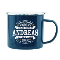 HTI-Living Andreas Echter Kerl Emaille Becher