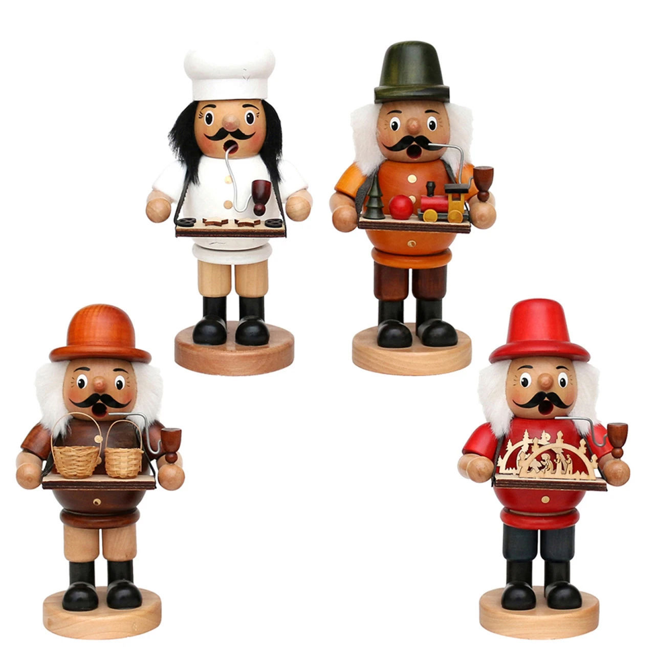 Sigro Bauchladen Holz Räuchermann, 4-fach Sortiert 3 Sigro Bauchladen Holz Räuchermann, 4-fach Sortiert