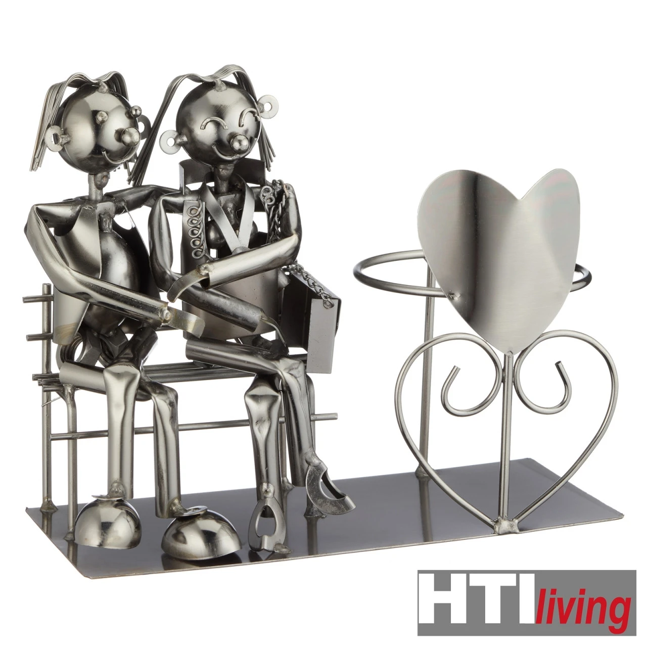 HTI-Living Liebespaar Weinflaschenhalter 4 HTI-Living Liebespaar Weinflaschenhalter – Bild 2