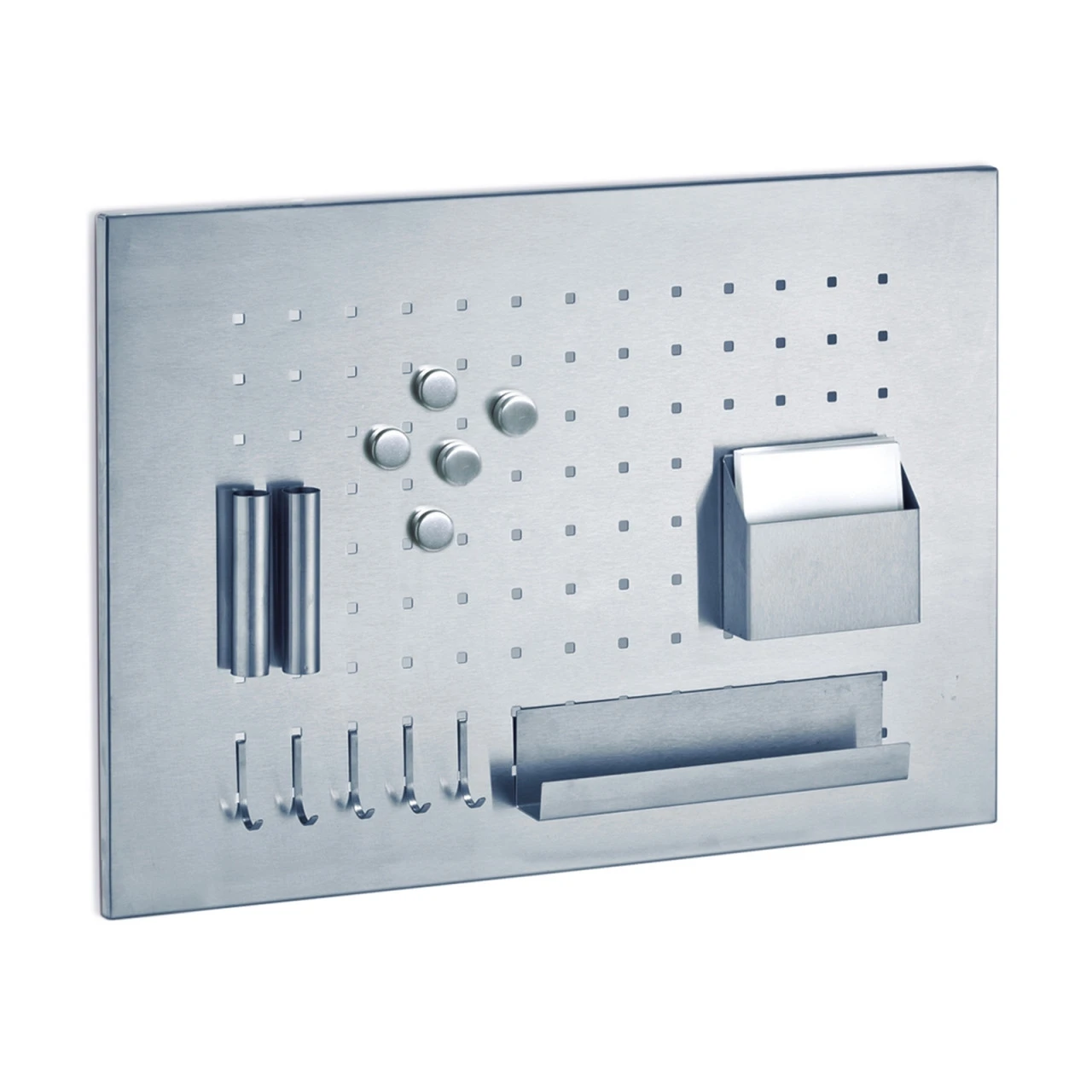 HTI-Living Edelstahl Memobord Mit Utensilien 3 HTI-Living Edelstahl Memobord Mit Utensilien