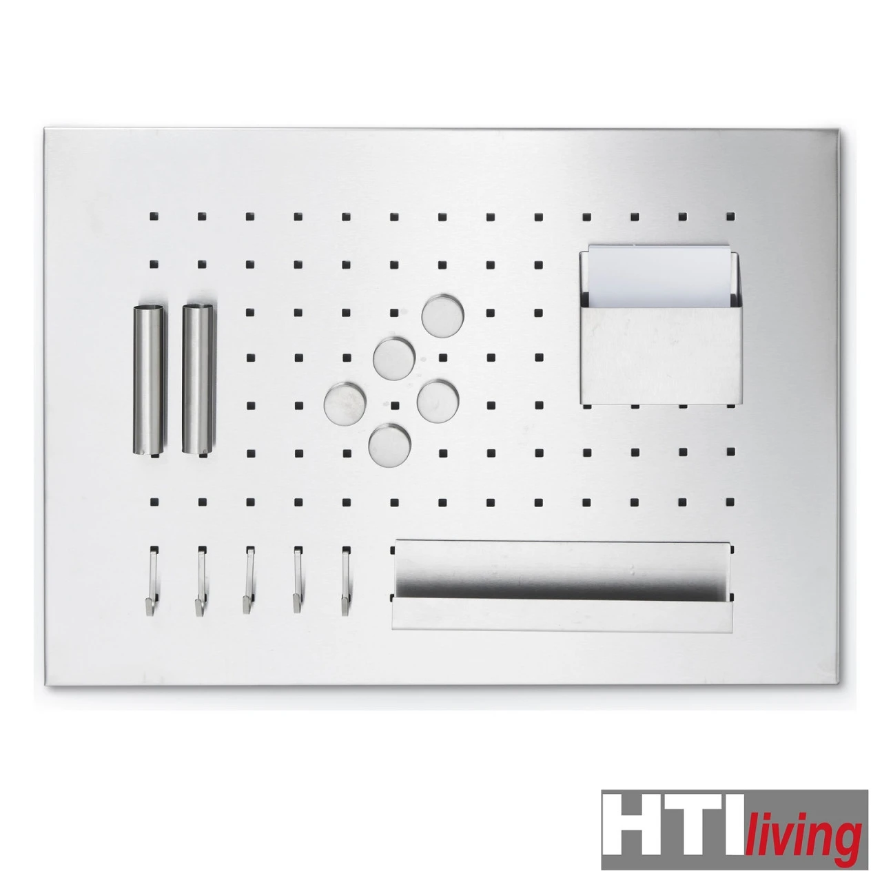 HTI-Living Edelstahl Memobord Mit Utensilien 5 HTI-Living Edelstahl Memobord Mit Utensilien – Bild 3