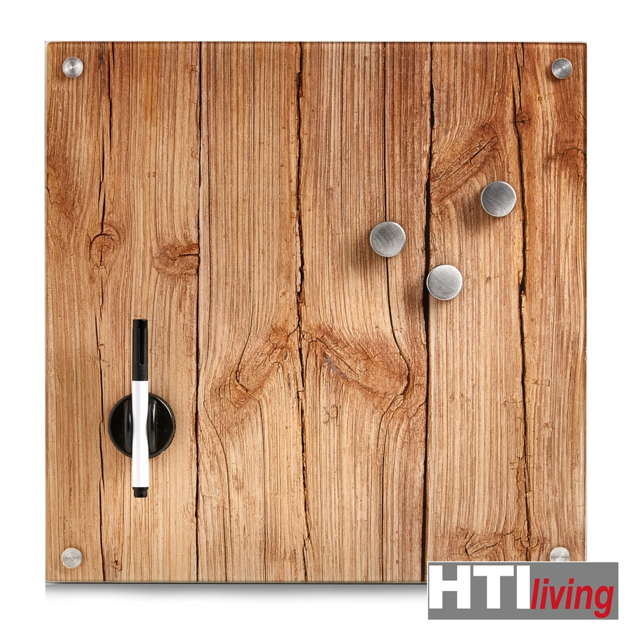 HTI-Living Wood Memoboard Glas 4 HTI-Living Wood Memoboard Glas – Bild 2