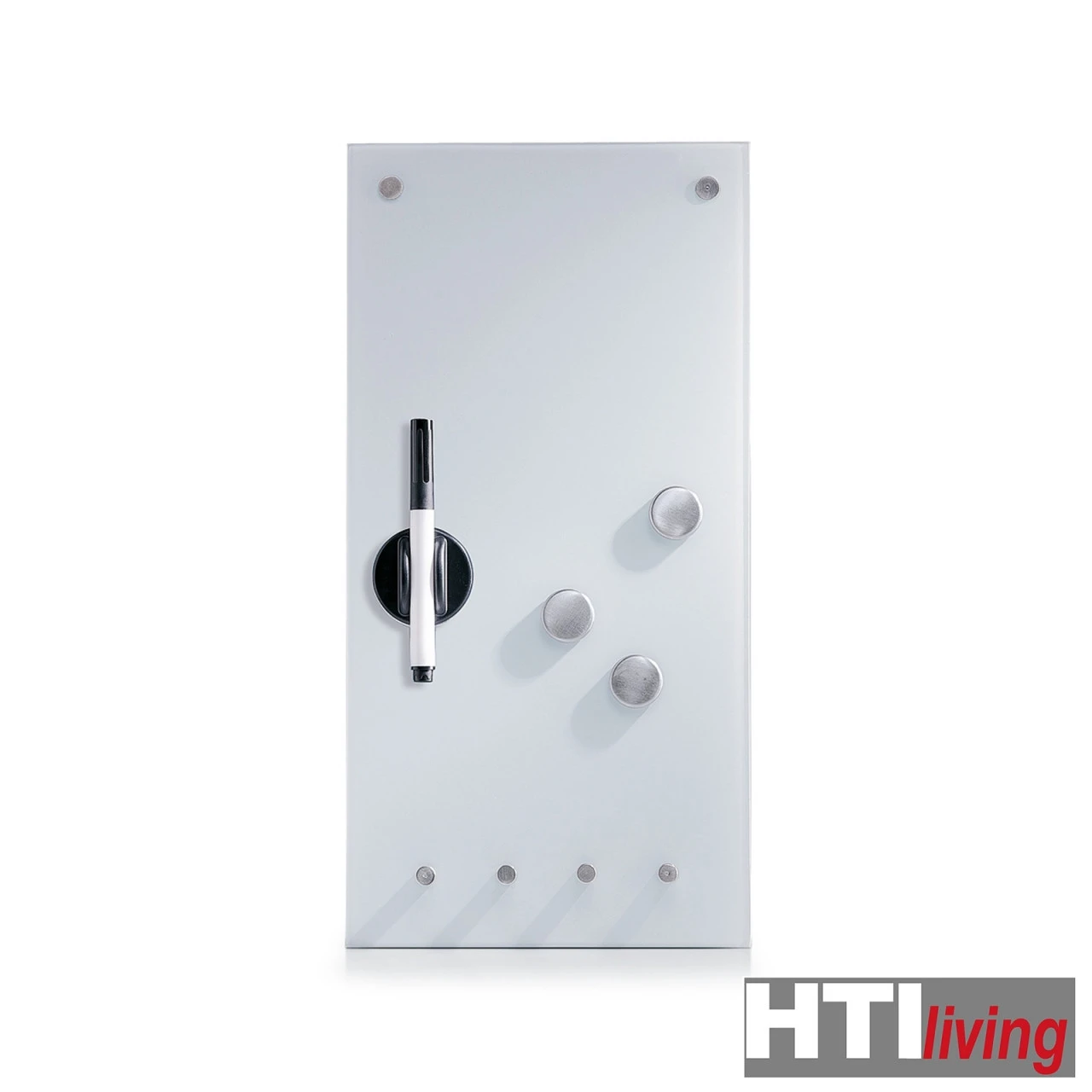 HTI-Living Mit Haken Memoboard Glas 4 HTI-Living Mit Haken Memoboard Glas – Bild 2
