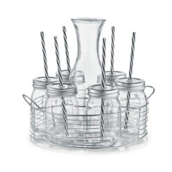 Neuetischkultur Mit Glaskaraffe Gläserset