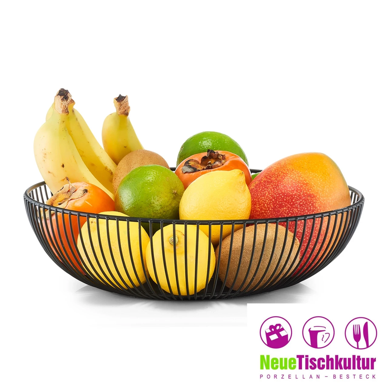 Neuetischkultur Schwarz Obstkorb 4 Neuetischkultur Schwarz Obstkorb – Bild 2