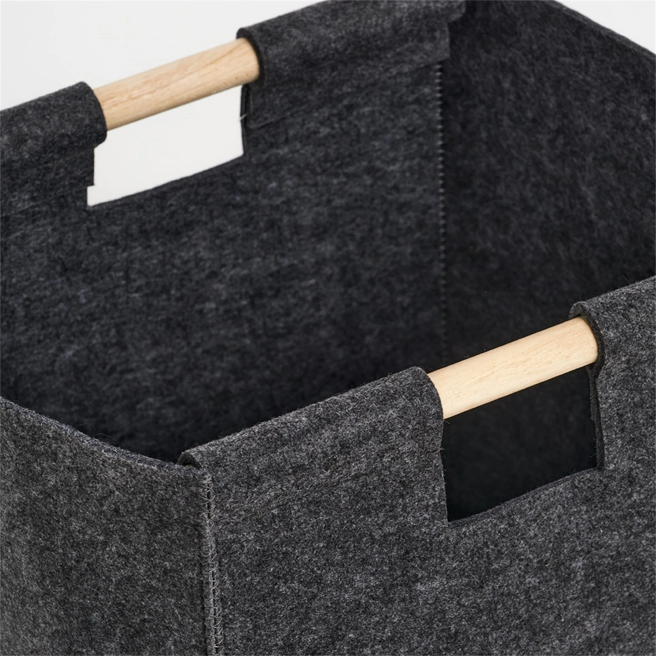 HTI-Living Filzkorb Aufbewahrungskorb 2er Set 4 HTI-Living Filzkorb Aufbewahrungskorb 2er Set – Bild 2