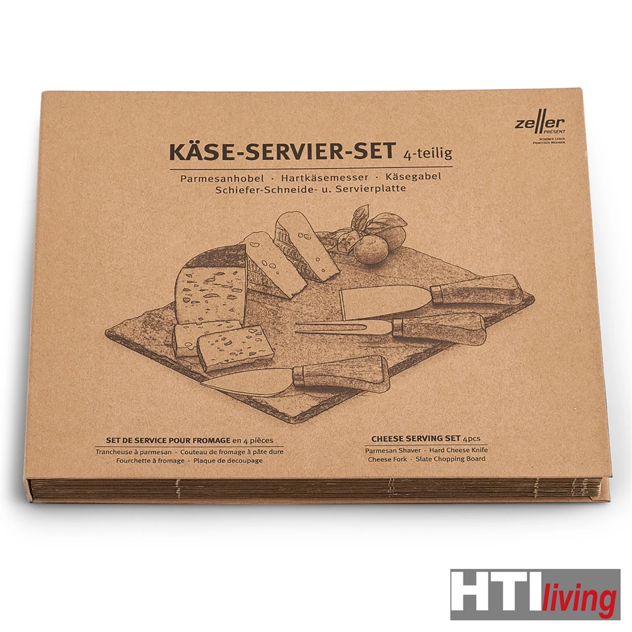 Neuetischkultur Schiefer Käse-Servier-Set, 4-teilig 6 Neuetischkultur Schiefer Käse-Servier-Set, 4-teilig – Bild 4