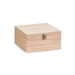 HTI-Living Mit Metallverschluss Aufbewahrungsbox, Holz