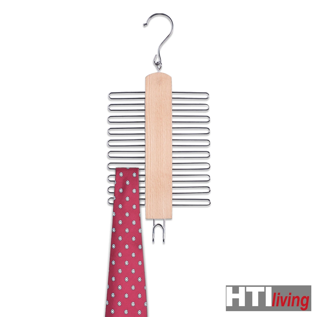 HTI-Living Buche, Metall Krawattenhalter, Verchromt 3 HTI-Living Buche, Metall Krawattenhalter, Verchromt – Bild 2