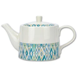 Jameson Tailor Retro Collection Teekanne Rauten Türkis