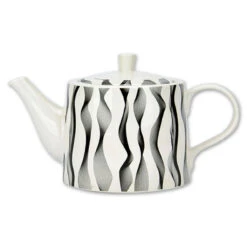 Jameson Tailor Retro Collection Teekanne Wellen Schwarz