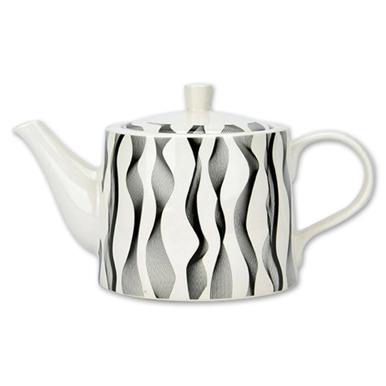 Jameson Tailor Retro Collection Teekanne Wellen Schwarz 3 Jameson Tailor Retro Collection Teekanne Wellen Schwarz