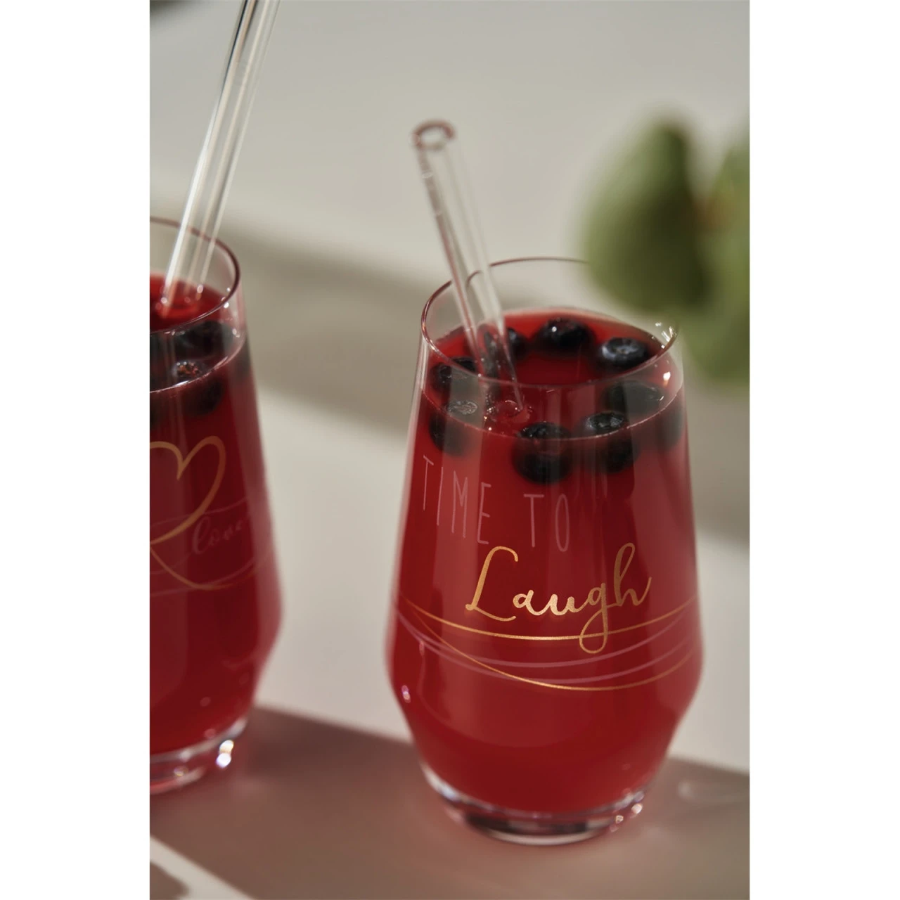 Leonardo Laugh 2 Longdrinkgläser 2 Trinkhalme 5 Leonardo Laugh 2 Longdrinkgläser 2 Trinkhalme – Bild 3