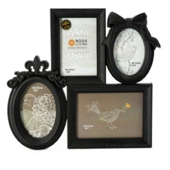 HTI-Living Für 4 Fotos Bilderrahmen Im Romantik-Look