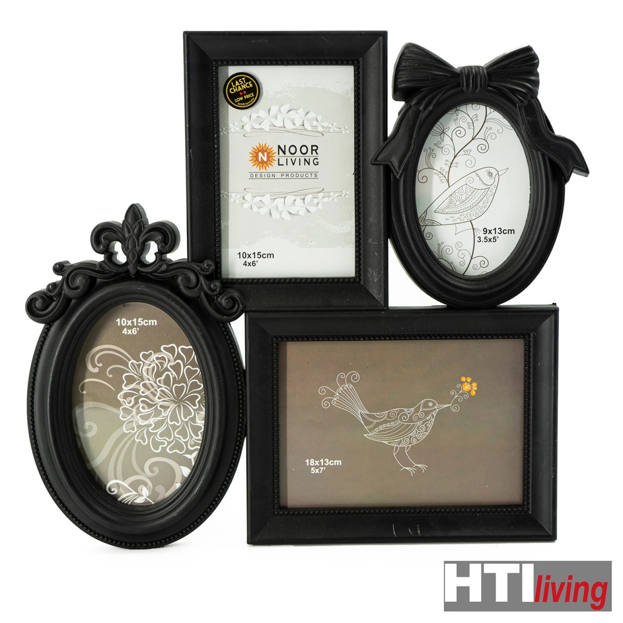 HTI-Living Für 4 Fotos Bilderrahmen Im Romantik-Look 4 HTI-Living Für 4 Fotos Bilderrahmen Im Romantik-Look – Bild 2