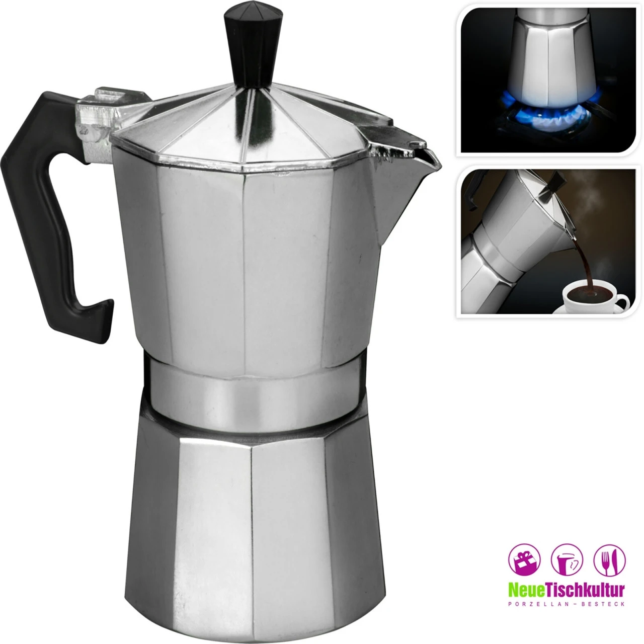 Neuetischkultur Für 3 Tassen Kaffeebereiter 5 Neuetischkultur Für 3 Tassen Kaffeebereiter – Bild 3