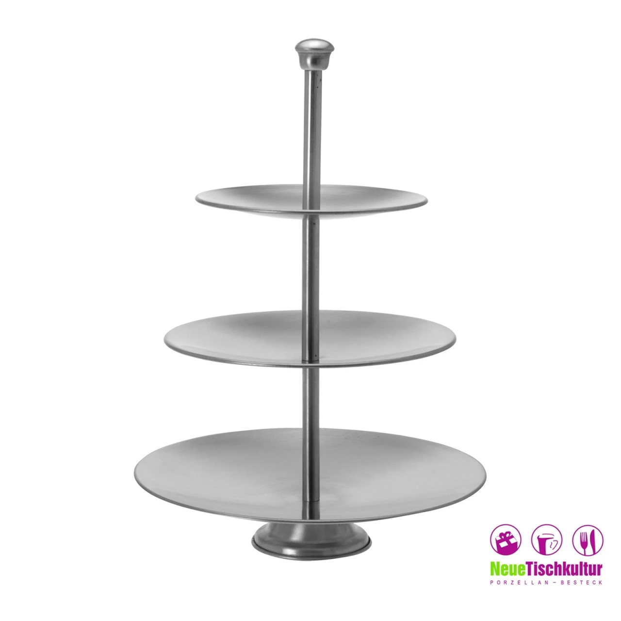 Neuetischkultur Edelstahl Etagere, Modern 4 Neuetischkultur Edelstahl Etagere, Modern – Bild 2