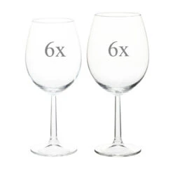 Neuetischkultur 2 Größen Weinglas-Set, 12-teilig