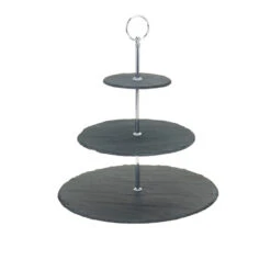 HTI-Living Schiefer Etagere 3 Etagen