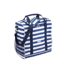 HTI-Living 21 Liter Kühltasche Blau-weiß Gestreift