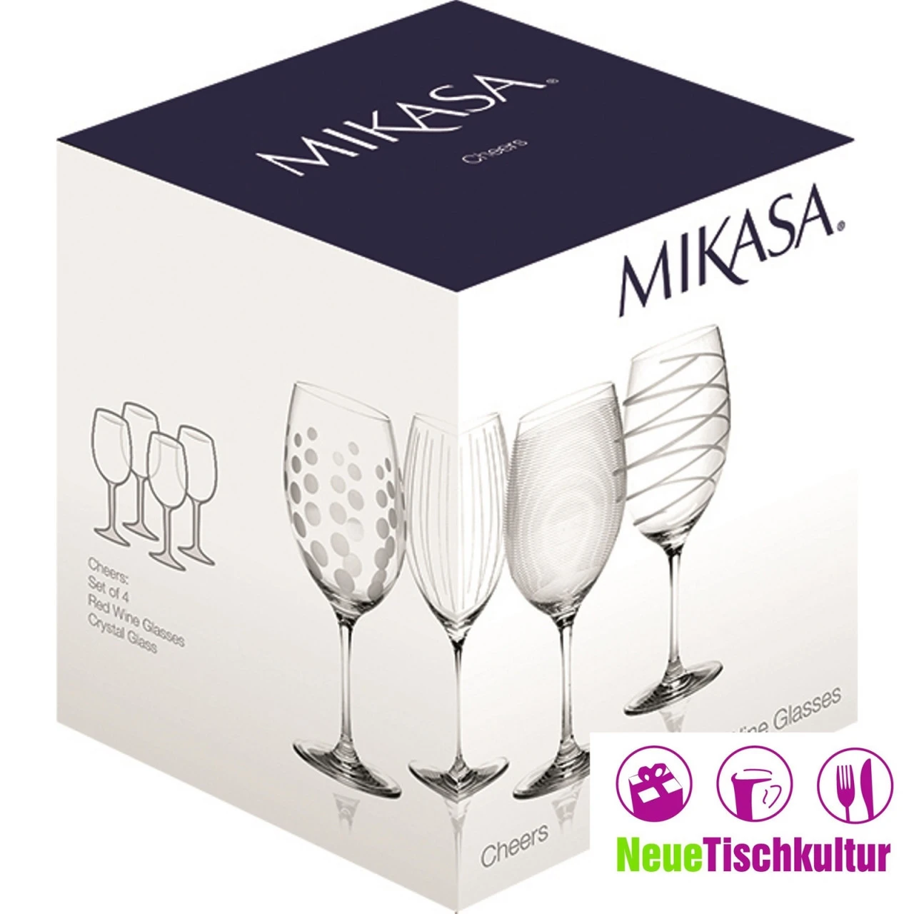 Neuetischkultur Mikasa Cheers Rotweingläser Set 4tlg, 685ml 4 Neuetischkultur Mikasa Cheers Rotweingläser Set 4tlg, 685ml – Bild 2