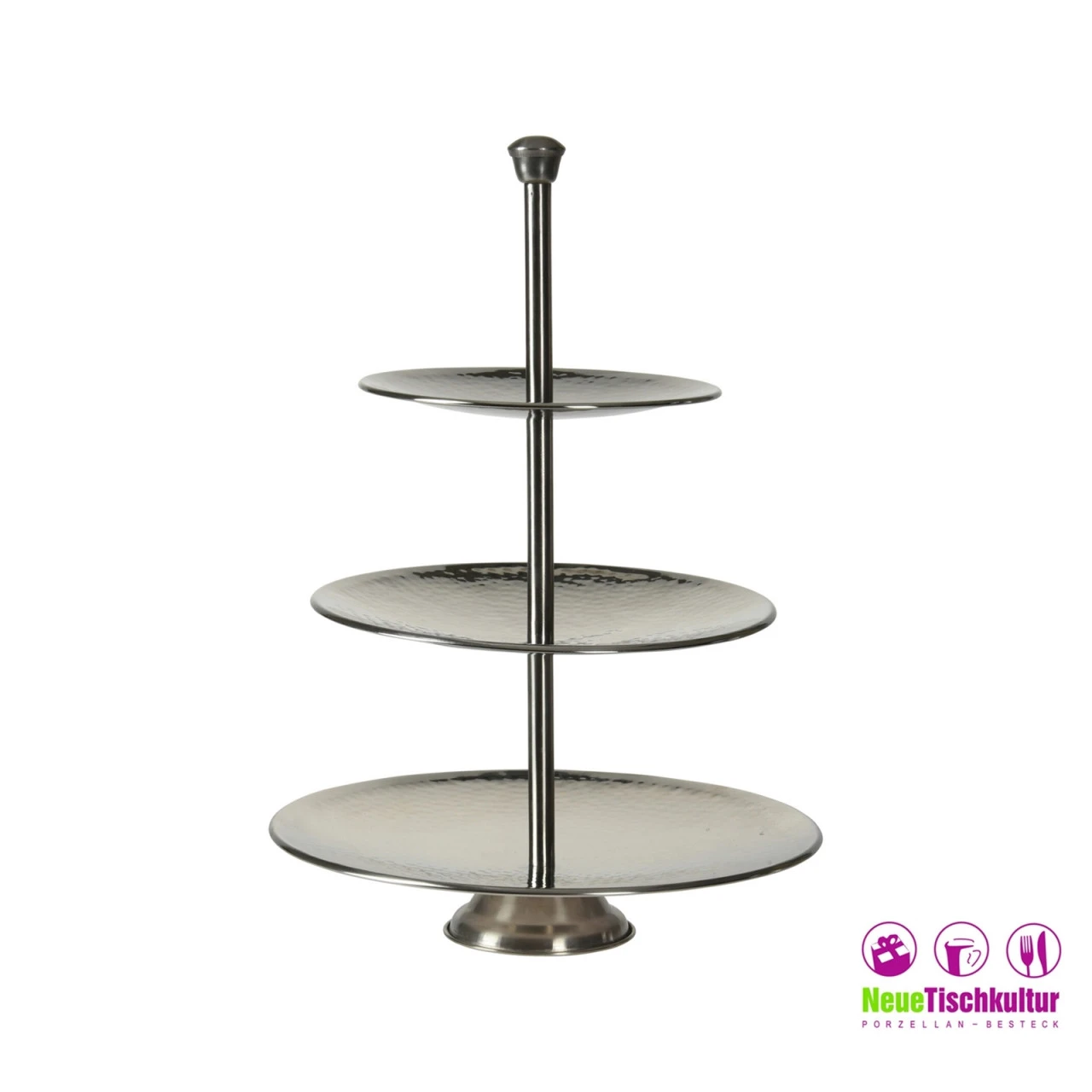 Neuetischkultur Edelstahl Etagere, 3 Etagen 4 Neuetischkultur Edelstahl Etagere, 3 Etagen – Bild 2