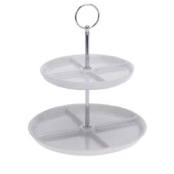 Neuetischkultur 2 Stöckig Etagere Mit Unterteilung