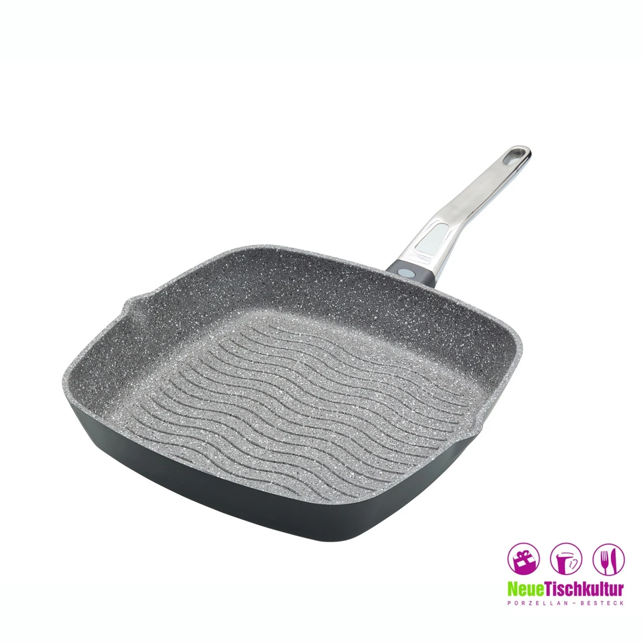 Neuetischkultur MasterClass Grillpfanne Geriffelt, Aluminiumguss 5 Neuetischkultur MasterClass Grillpfanne Geriffelt, Aluminiumguss – Bild 3