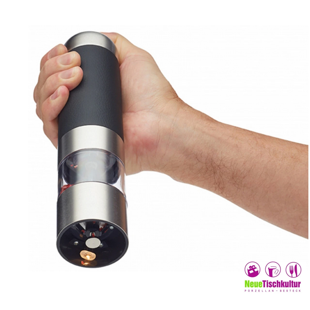 Neuetischkultur MasterClass Edelstahl Gewürzmühle, Batteriebetrieben 4 Neuetischkultur MasterClass Edelstahl Gewürzmühle, Batteriebetrieben – Bild 2