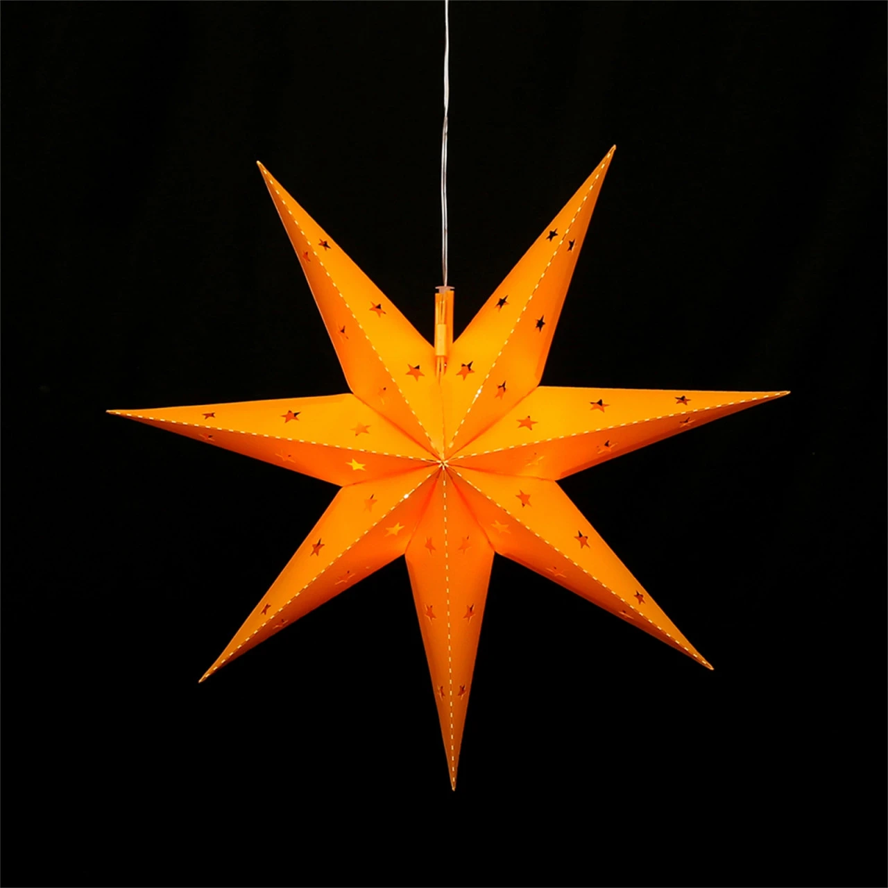 SIGRO Gelb Weihnachtsstern Mit 7 Spitzen 4 SIGRO Gelb Weihnachtsstern Mit 7 Spitzen – Bild 2