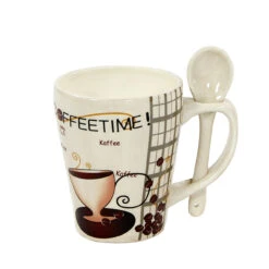 Neuetischkultur Dolomite Kaffeebecher Mit Löffel, Coffeetime