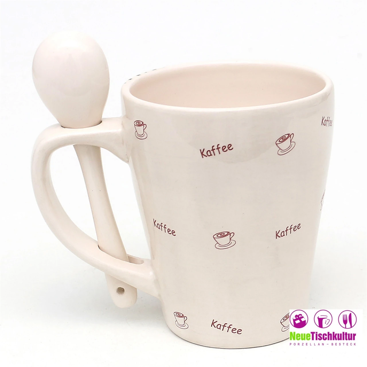 Neuetischkultur Dolomite Kaffeebecher Mit Löffel, Coffeetime 6 Neuetischkultur Dolomite Kaffeebecher Mit Löffel, Coffeetime – Bild 4