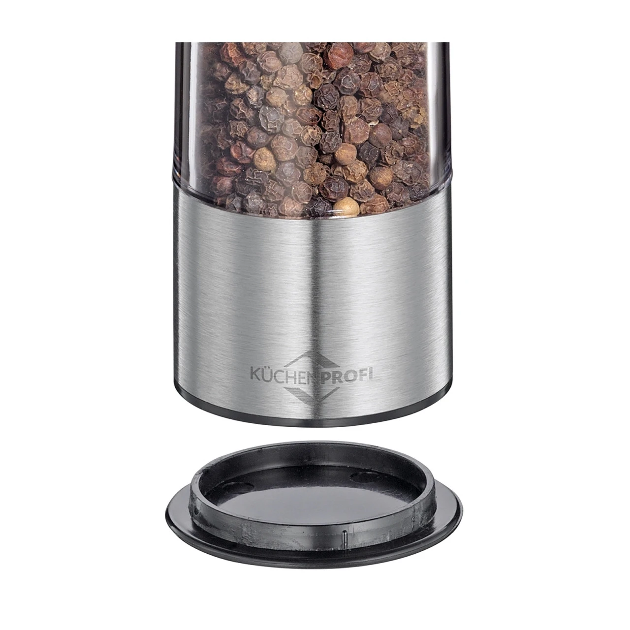 Küchenprofi Batterie/LED Pfeffermühle Und Salzmühle, 2er Set 4 Küchenprofi Batterie/LED Pfeffermühle Und Salzmühle, 2er Set – Bild 2
