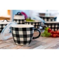 Neuetischkultur Gemustert Suppentasse 0,5 Liter Keramik