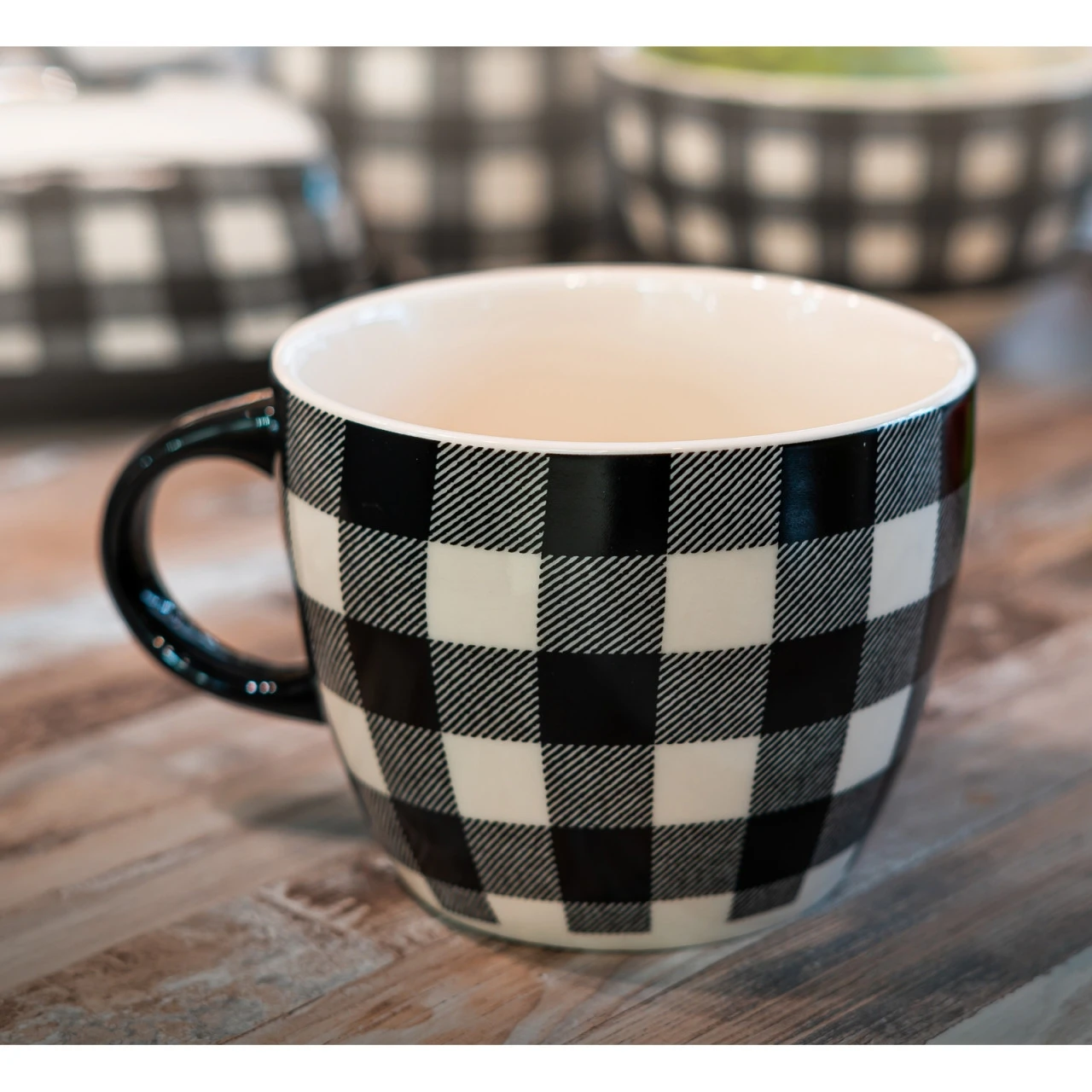 Neuetischkultur Gemustert Suppentasse 0,5 Liter Keramik 4 Neuetischkultur Gemustert Suppentasse 0,5 Liter Keramik – Bild 2