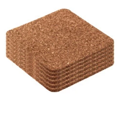 Neuetischkultur Quadratisch Kork Untersetzer, 12 Stück