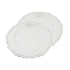 Neuetischkultur Bessie Speiseteller Keramik Weiß 2er-Set