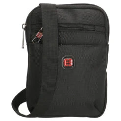 Mit Logo Patch Schwarz Schultertasche